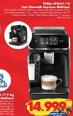 PHİLİPS 2300 SERİSİ LATTEGO EP2331/10 TAM OTOMATİK ESPRESSO MAKİNESİ